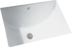 Modern White Ceramic Bathroom Sink PNG Image