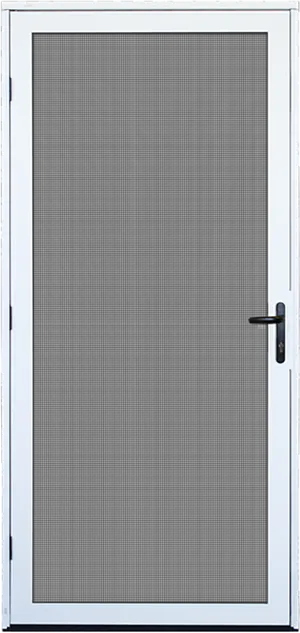 Modern White Doorwith Black Panel PNG Image