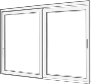 Modern White Double Door Design PNG Image