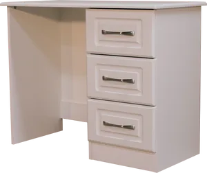 Modern White Dressing Table Drawer Unit PNG Image