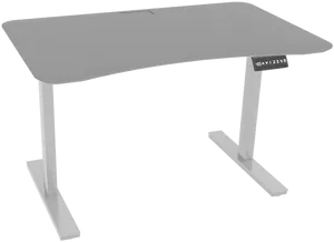 Modern White Office Desk PNG Image