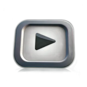 Modern White Play Button Png 80 PNG Image