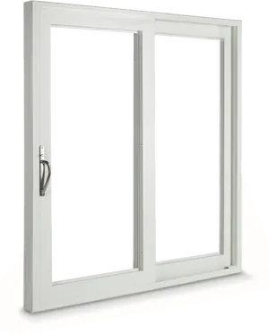 Modern White Sliding Window PNG Image