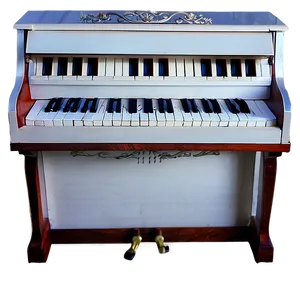 Modern White Upright Piano Png 93 PNG Image