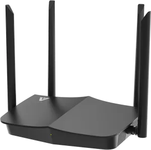 Modern Wireless Routerwith Antennas PNG Image