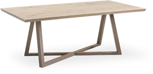 Modern Wooden Table Design PNG Image