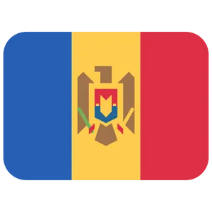 Moldova Flag Graphic PNG Image