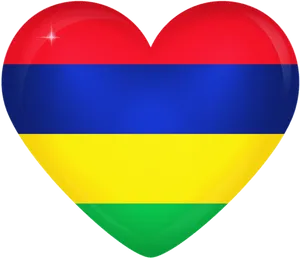 Moldova Flag Heart Shaped PNG Image