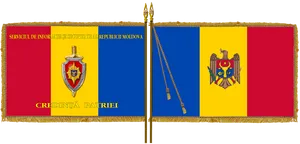 Moldova Intelligence Service Flag PNG Image