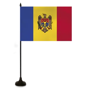 Moldova National Flagon Pole PNG Image