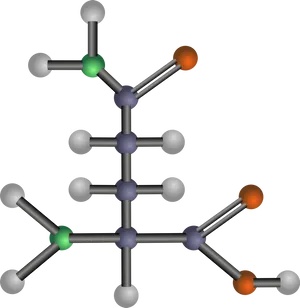 Molecular_ Structure_of_ Aspartic_ Acid PNG Image