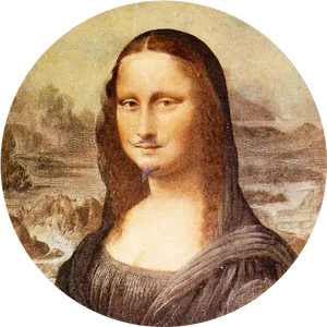 Mona Lisa Portrait PNG Image