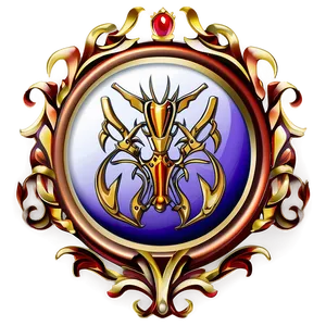 Monarch Crest Emblem Png Ruf45 PNG Image