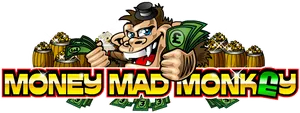 Money Mad Monkey Graphic PNG Image