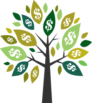 Money Tree Concept PNG Image