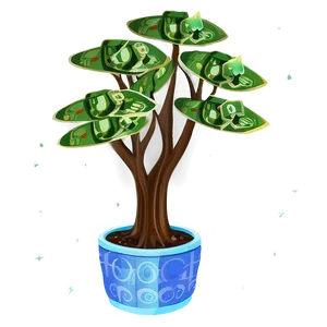 Money Tree Illustration Png Bvt39 PNG Image