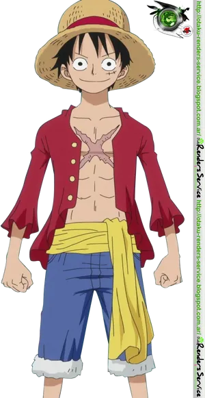 Monkey D Luffy One Piece Character PNG Image