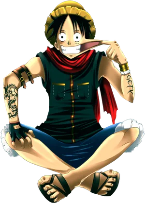 Monkey D Luffy One Piece Character PNG Image