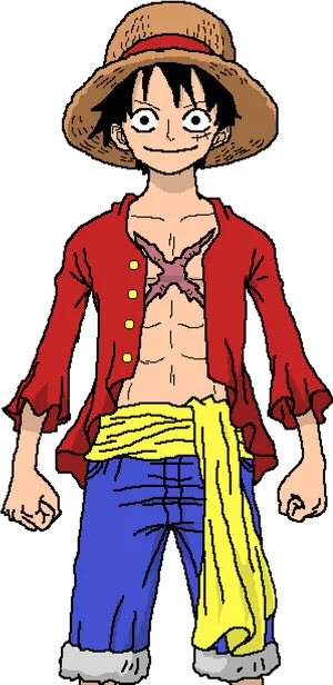 Monkey D Luffy One Piece Character PNG Image