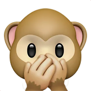 Monkey_ Emoji_ Covering_ Mouth PNG Image