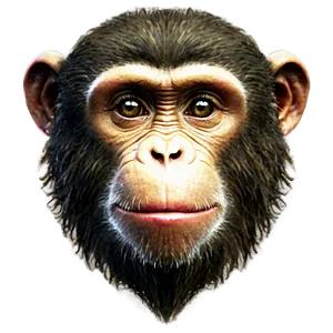 Monkey Face A PNG Image