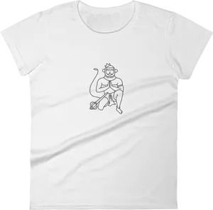 Monkey King Graphic T Shirt Design PNG Image