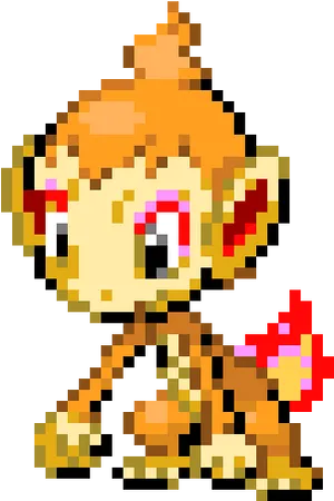 Monkey_ Pixel_ Art_ Character PNG Image