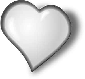 Monochrome Heart Icon PNG Image