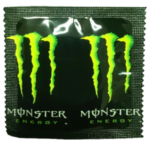 Monster Energy Logo Black Green PNG Image