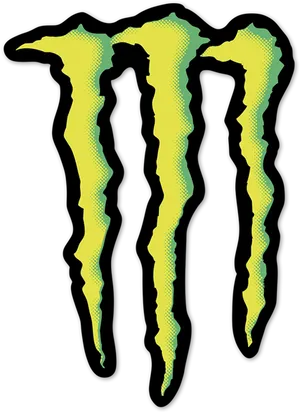 Monster Energy Logo Yellowon Black PNG Image