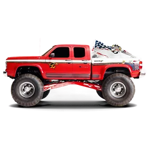 Monster Truck Action Png Pot PNG Image