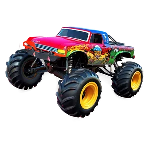 Monster Truck Grave Digger Epic Jump Png Rmk58 PNG Image