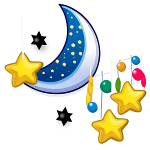 Moon And Stars Transparent Png 05252024 PNG Image