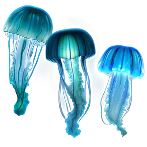 Moon Jelly Bioluminescence Effect Png 06292024 PNG Image