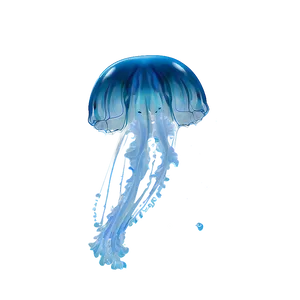 Moon Jelly In Ocean Scene Png Ygt PNG Image