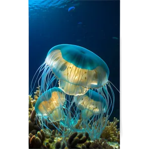 Moon Jelly Underwater Beauty Png Cqy PNG Image