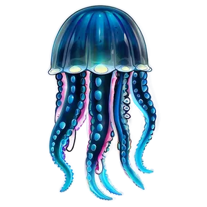 Moon Jelly With Tentacles Png Rqf21 PNG Image