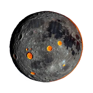 Moon Surface With Lava Rivers Png Xsg PNG Image