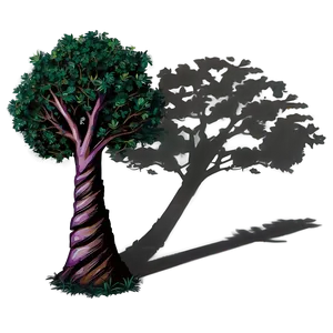 Moonlit Tree Shadow Png Fvb PNG Image