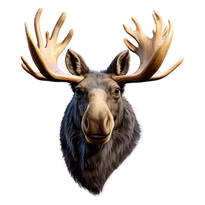 Moose Head Line Art Png 06292024 PNG Image