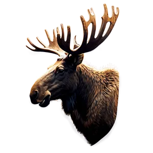 Moose Head Silhouette Png Egw PNG Image