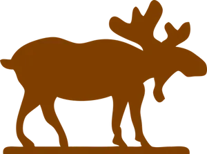 Moose Silhouette Graphic PNG Image