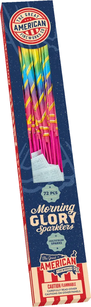 Morning Glory Sparklers Packaging PNG Image