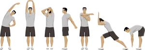 Morning Stretching Routine PNG Image