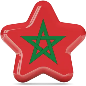 Moroccan Star Red Background PNG Image