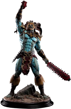 Mortal Kombat Kotal Kahn Statue PNG Image