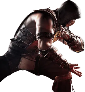 Mortal Kombat Ninja Action Pose PNG Image