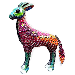 Mosaic Animal Figures Png Mym PNG Image