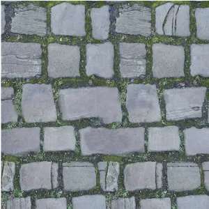 Mossy Cobblestone Texture PNG Image