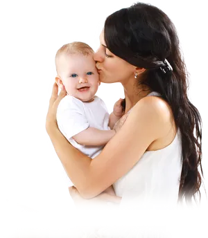 Mother Child Affectionate Moment.png PNG Image